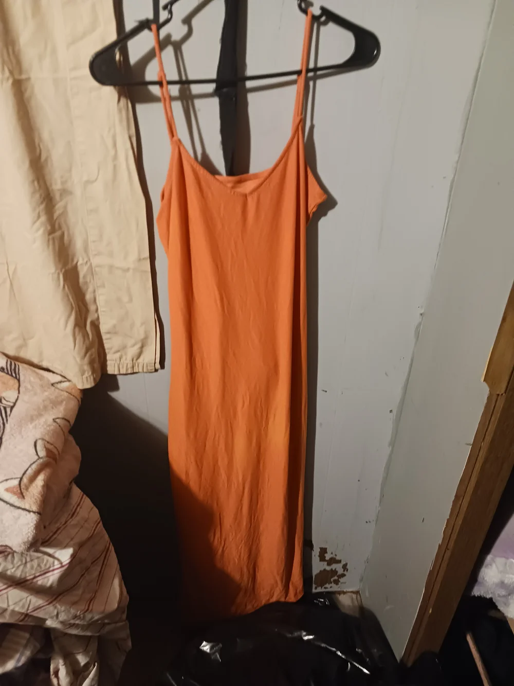 No Boundaries Orange Maxi Slip Dress - Picture 1 of 2